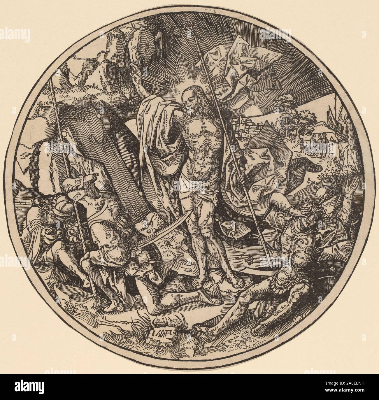 Jacob CORNELISZ VAN OOSTSANEN, die Auferstehung, 1514 Die Auferstehung; 1514 Datum Stockfoto