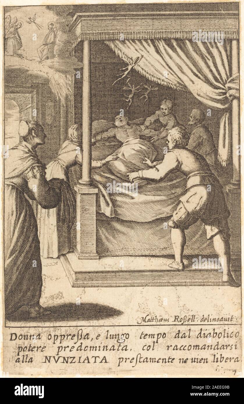 Jacques Callot nach Matteo Rosselli, der unterdrückten Frau, 1619 Die unterdrückten Frau; 1619 Datum Stockfoto