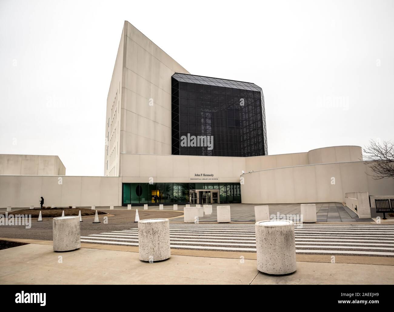 Boston, Massachusetts - Dezember 1, 2019: John F Kennedy Bibliothek und Museum in Boston, Massachusetts Stockfoto