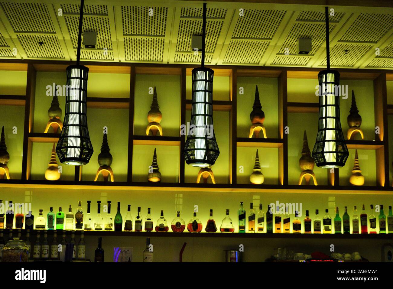 Counter Bar, das Angsana Resort, Phuket, Thailand, Asien Stockfoto