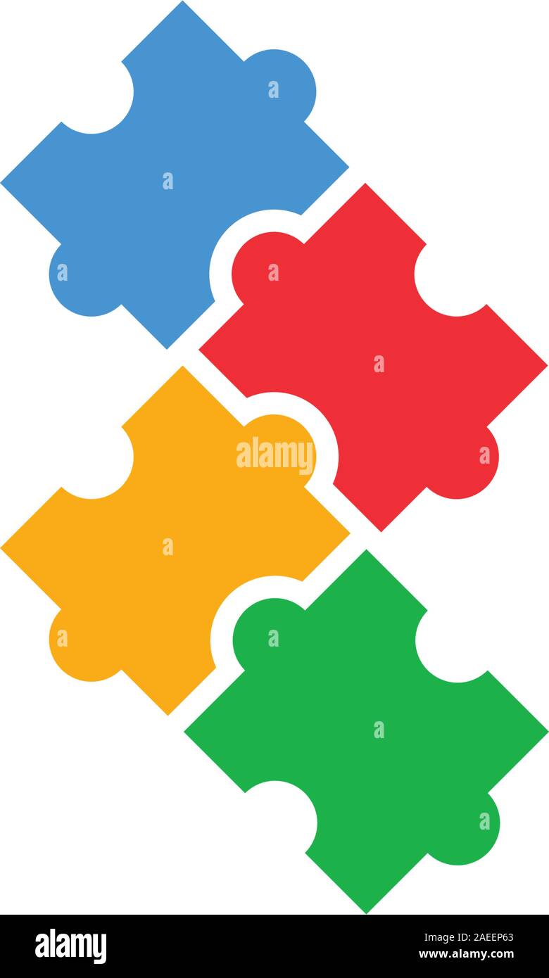 Autismus Icon Design Template vector isoliert Abbildung Stock Vektor
