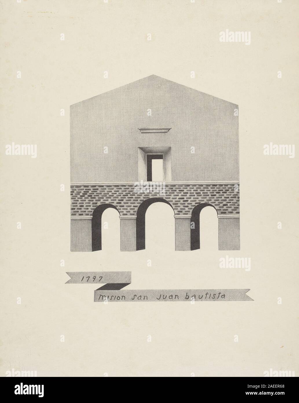 James Jones, Mision San Juan Bautista, 1935-1942 Mision San Juan Bautista; 1935/1942 Stockfoto