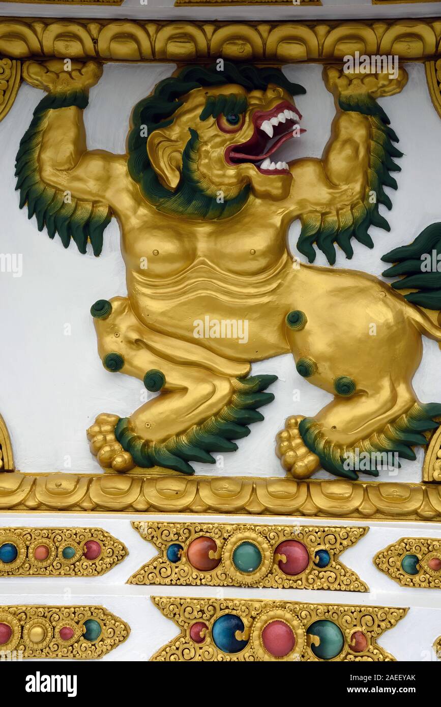 Drachen, Großen Buddha, Dordenma Kuenselphodrang, Thimpu, Bhutan, Asien Stockfoto