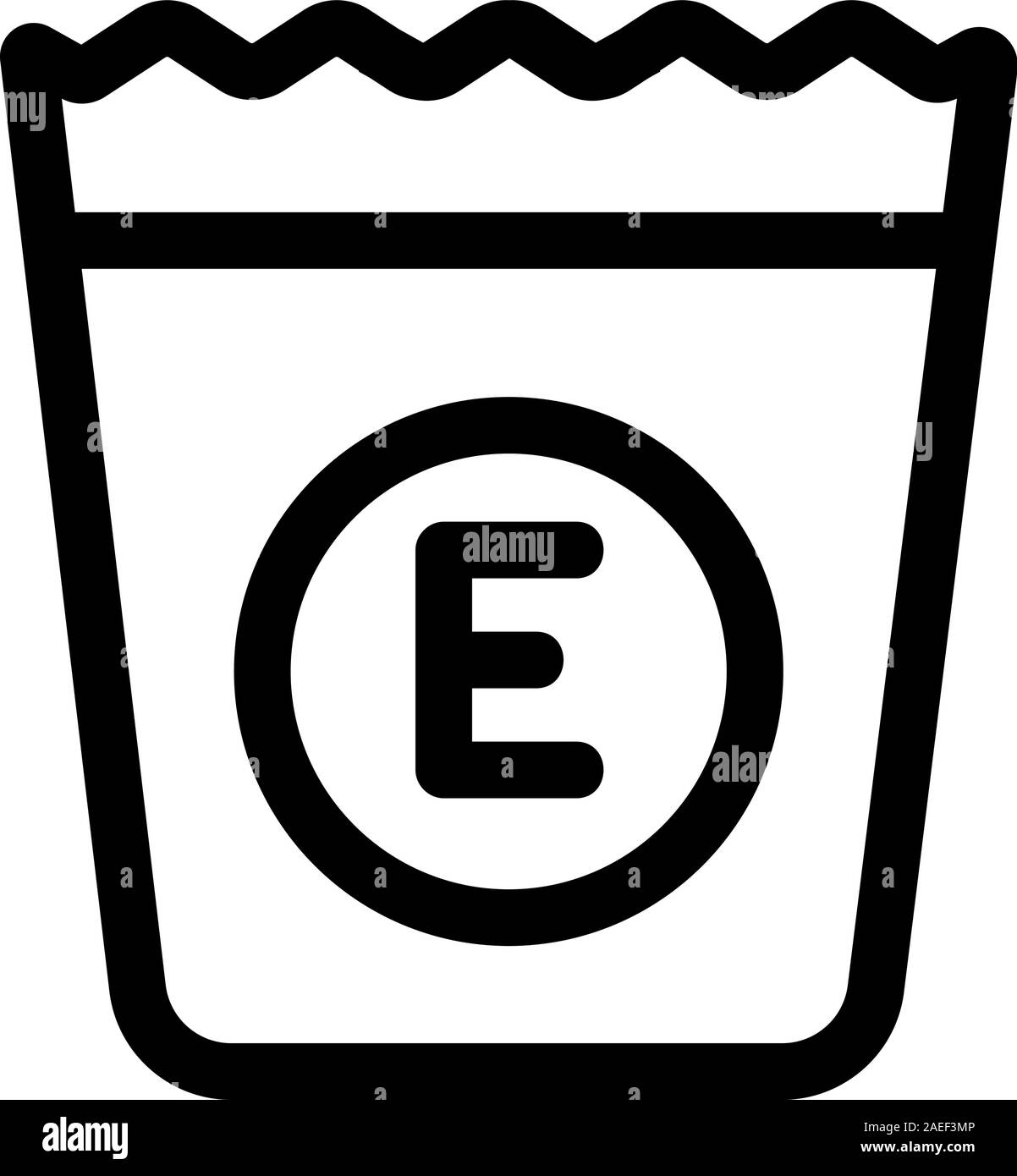 Vitamin e ergänzen das Symbol Vektor. Isolierte Kontur symbol Abbildung Stock Vektor