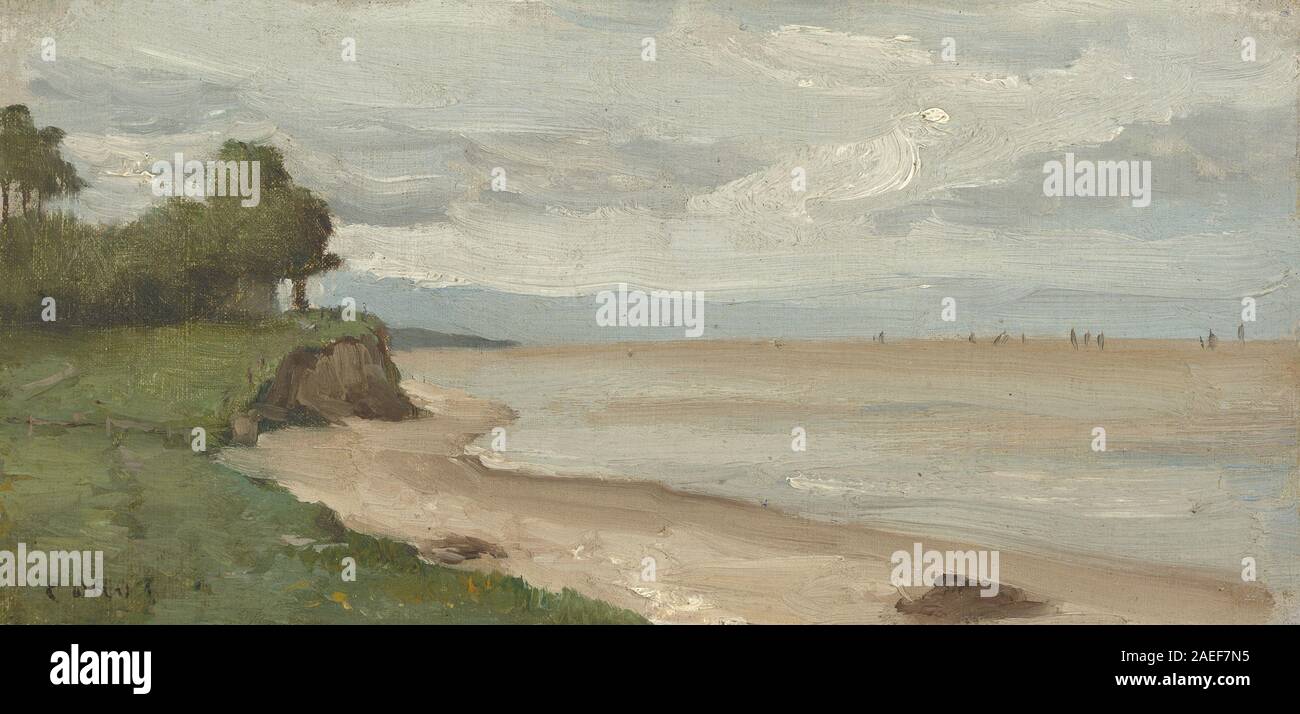 Jean-Baptiste-Camille Corot, Strand in der Nähe von Etretat, c 1872 Strand in der Nähe von Etretat; circa 1872 Datum Stockfoto