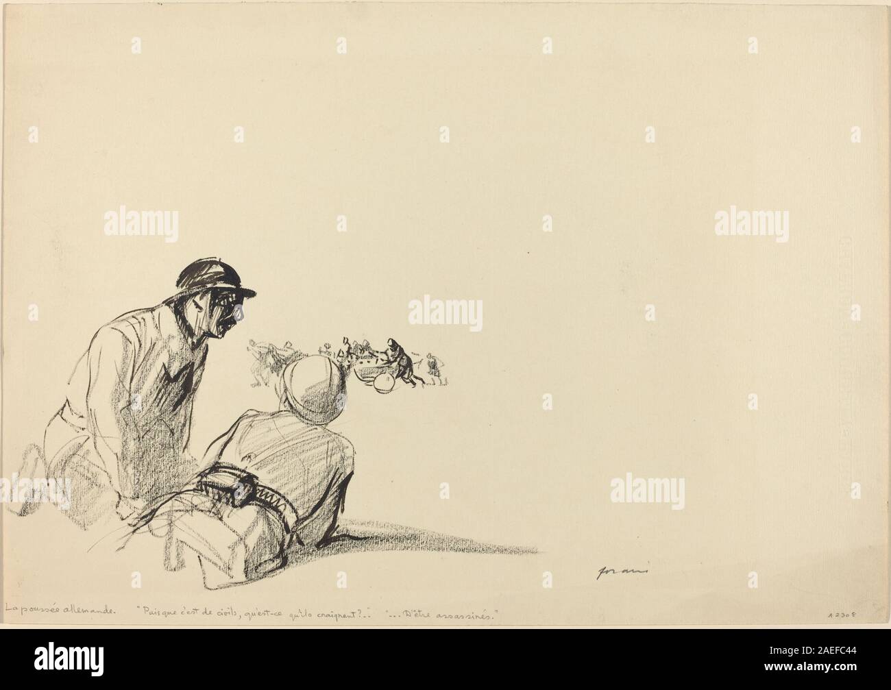 Jean-Louis Forain, Deutschen voraus, c 1914-1919 Deutsche voraus; c. 1914/1919 Stockfoto