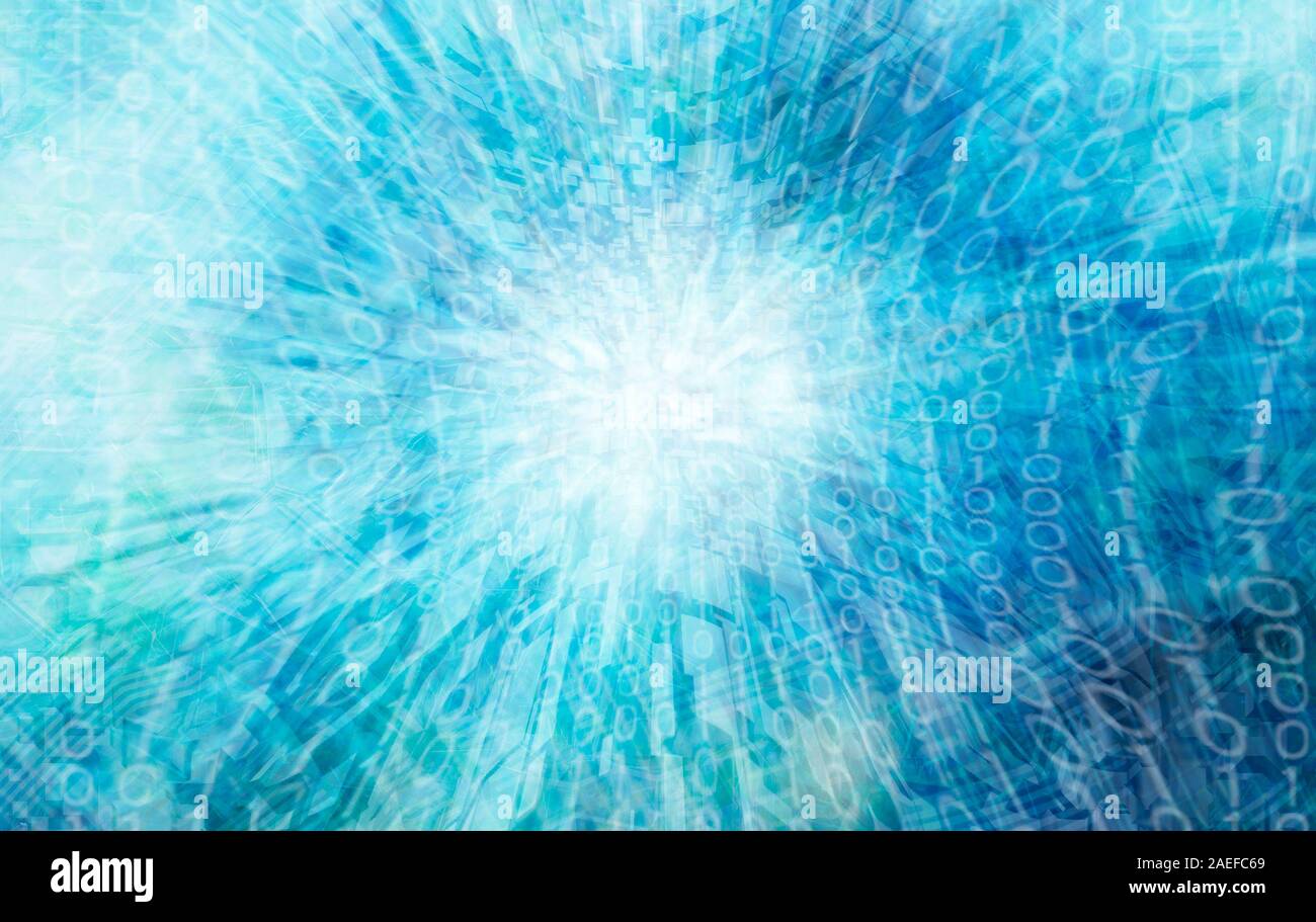 Quantum Computing und Quantum Physik Konzept Stockfoto