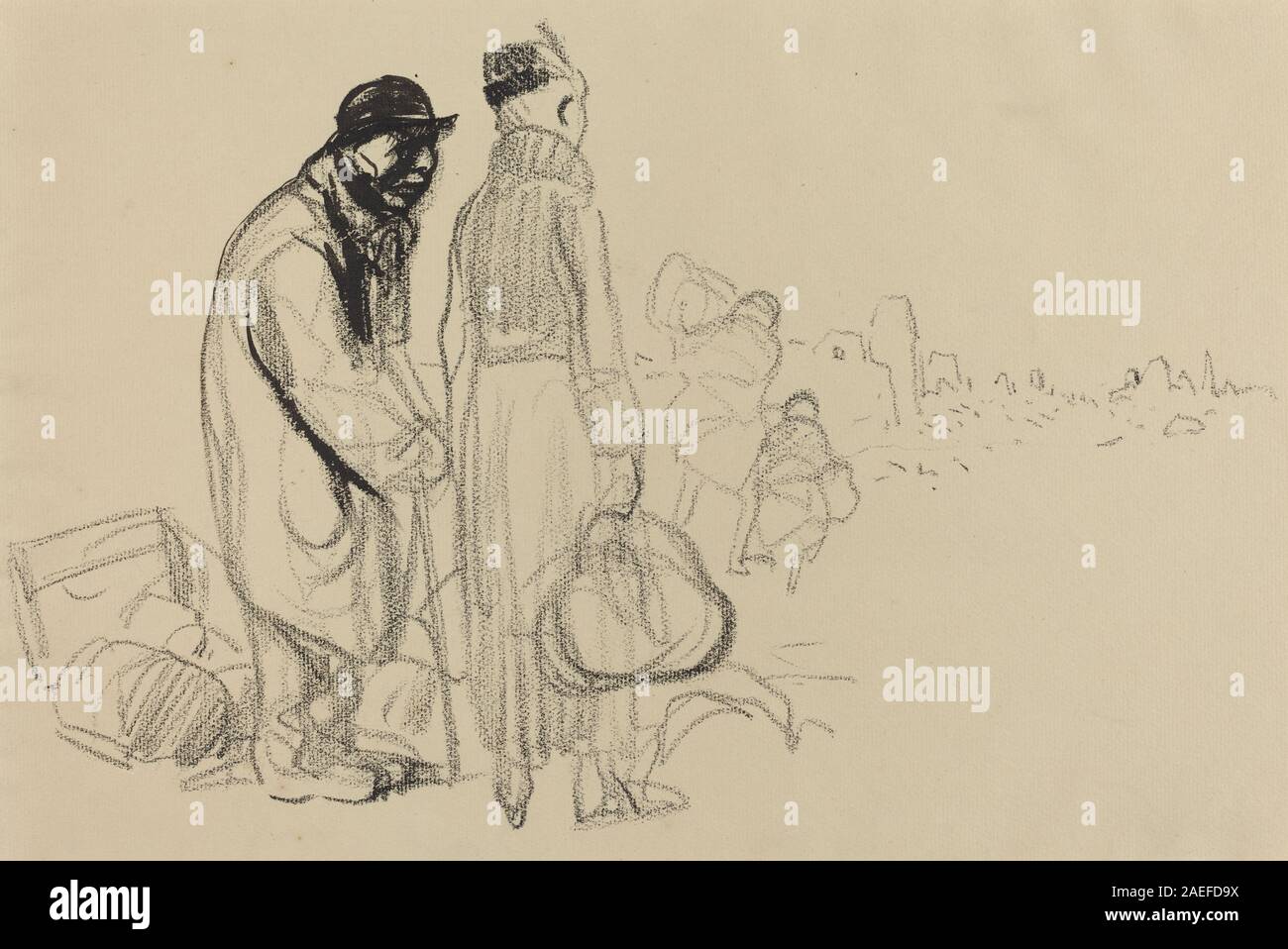 Jean-Louis Forain, Die Rückkehr, c 1914-1919 Die Rückkehr; c. 1914/1919 Stockfoto