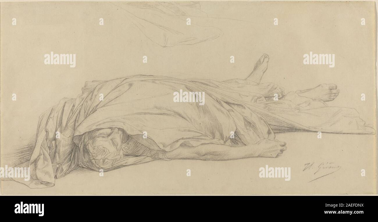 Jean-Léon Gérôme, der Tote Cäsar, c 1859 Die toten Kaisers; C. 1859 Stockfoto