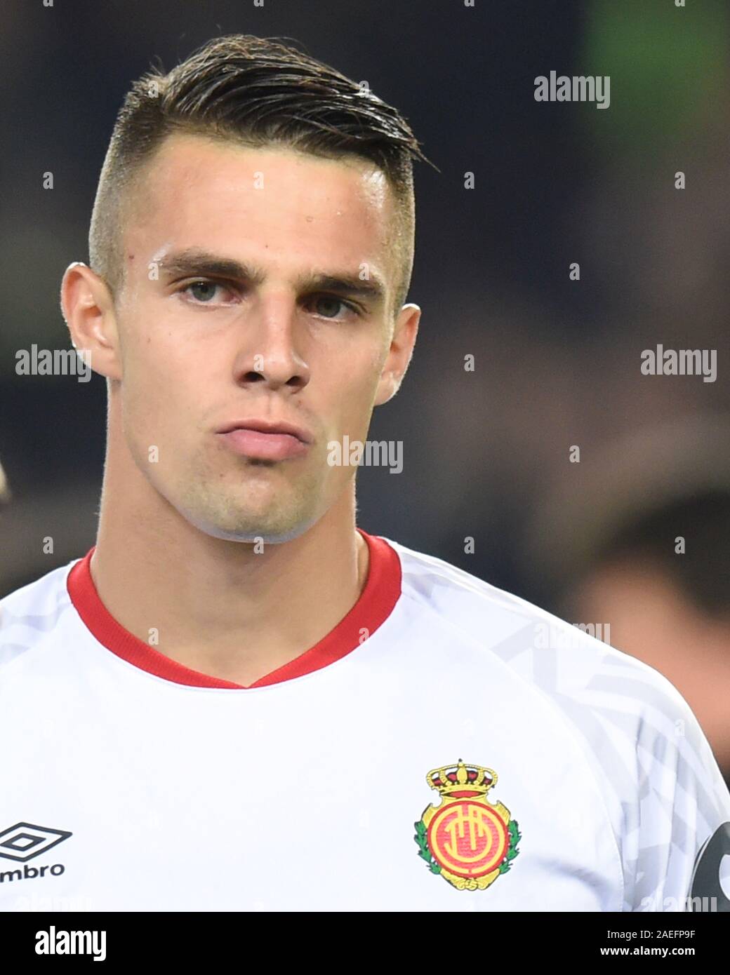 BARCELONA, 07-12-2019. LaLiga 2019 / 2020 Datum 16. Barcelona-Mallorca. Martin Valjent von RCD Mallorca Credit: Pro Schüsse/Alamy leben Nachrichten Stockfoto