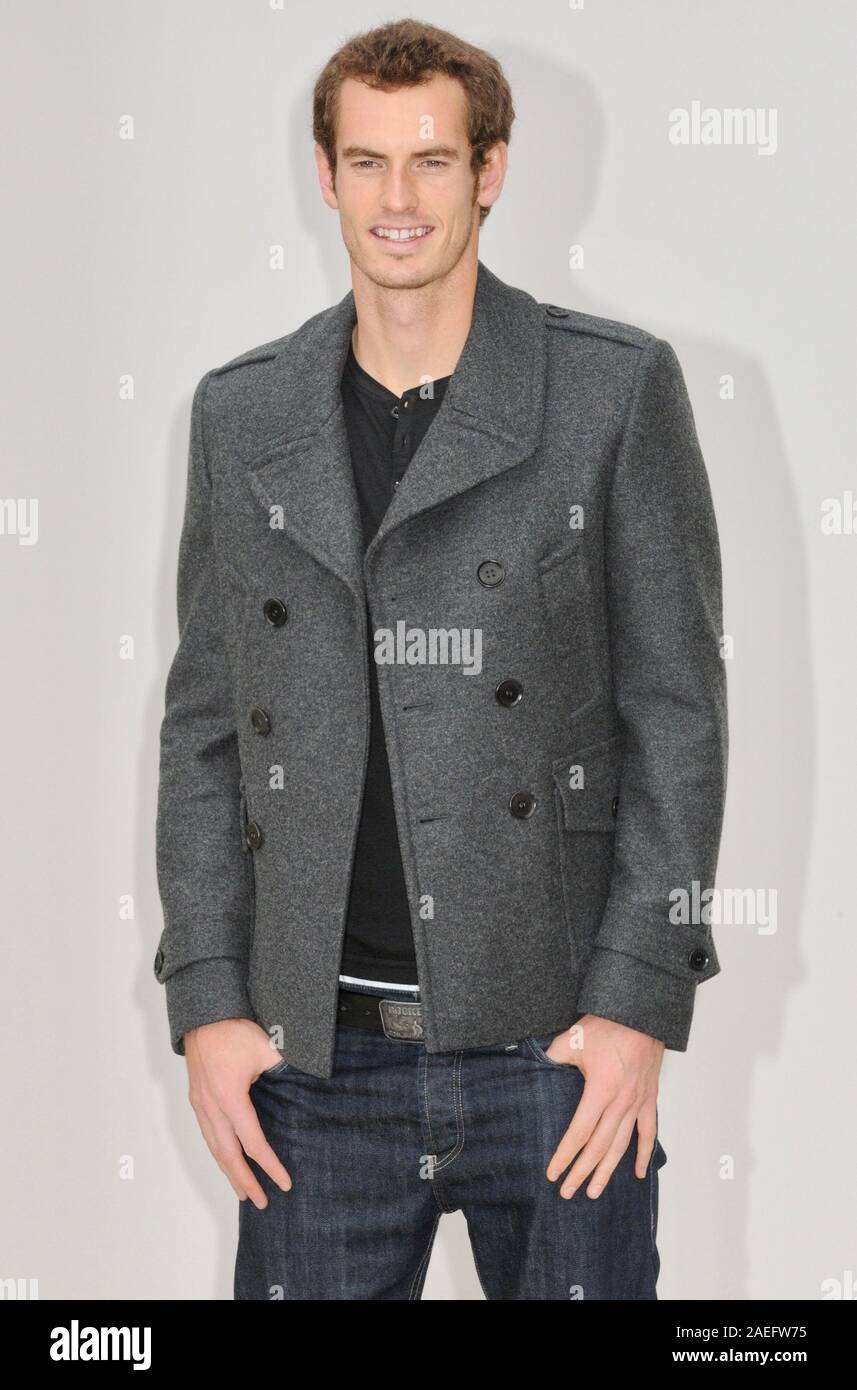 Andy Murray, Burberry Prorsum zeigen, London Fashion Week, die Kensington Gardens, London. Großbritannien Stockfoto
