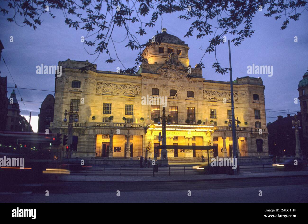 Königlichen dramatischen Theater in Stockholm. Stockfoto