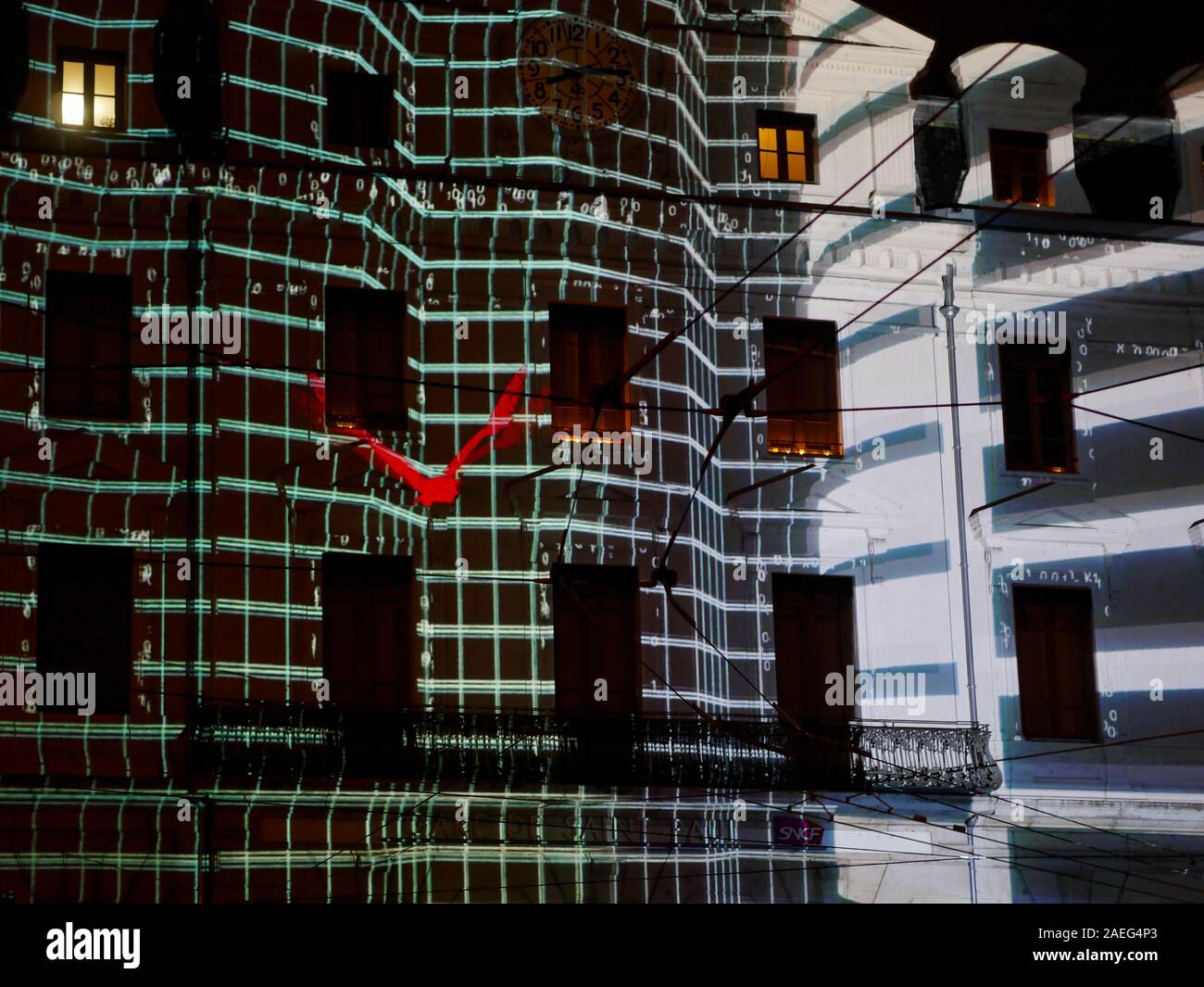 Festival der Lichter 2019, Lyon, Frankreich Stockfoto