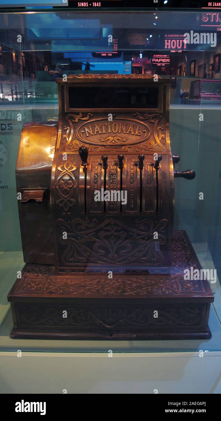 Verkade Paviljoen, ZaandamZaanse Schans, Niederlande Stockfoto