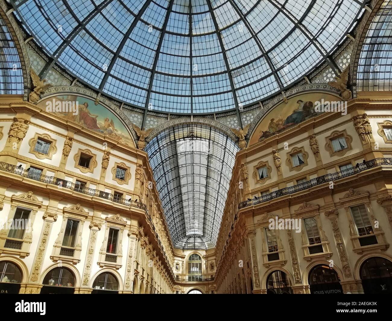 Galleria Vittorio Emanuele II, Provinz Mailand, Lombardei, Italien, Europa Stockfoto