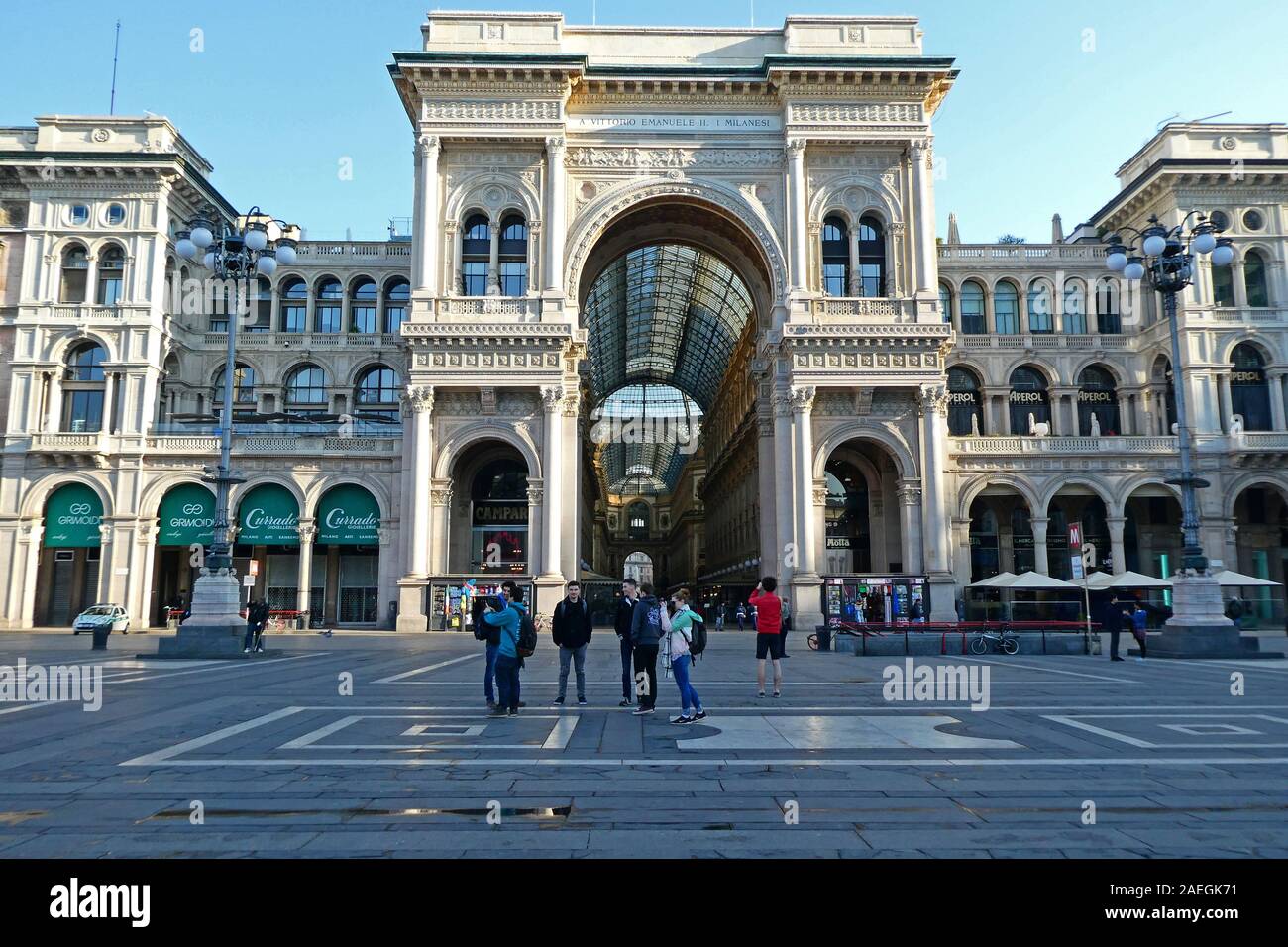 Galleria Vittorio Emanuele II, Provinz Mailand, Lombardei, Italien, Europa Stockfoto