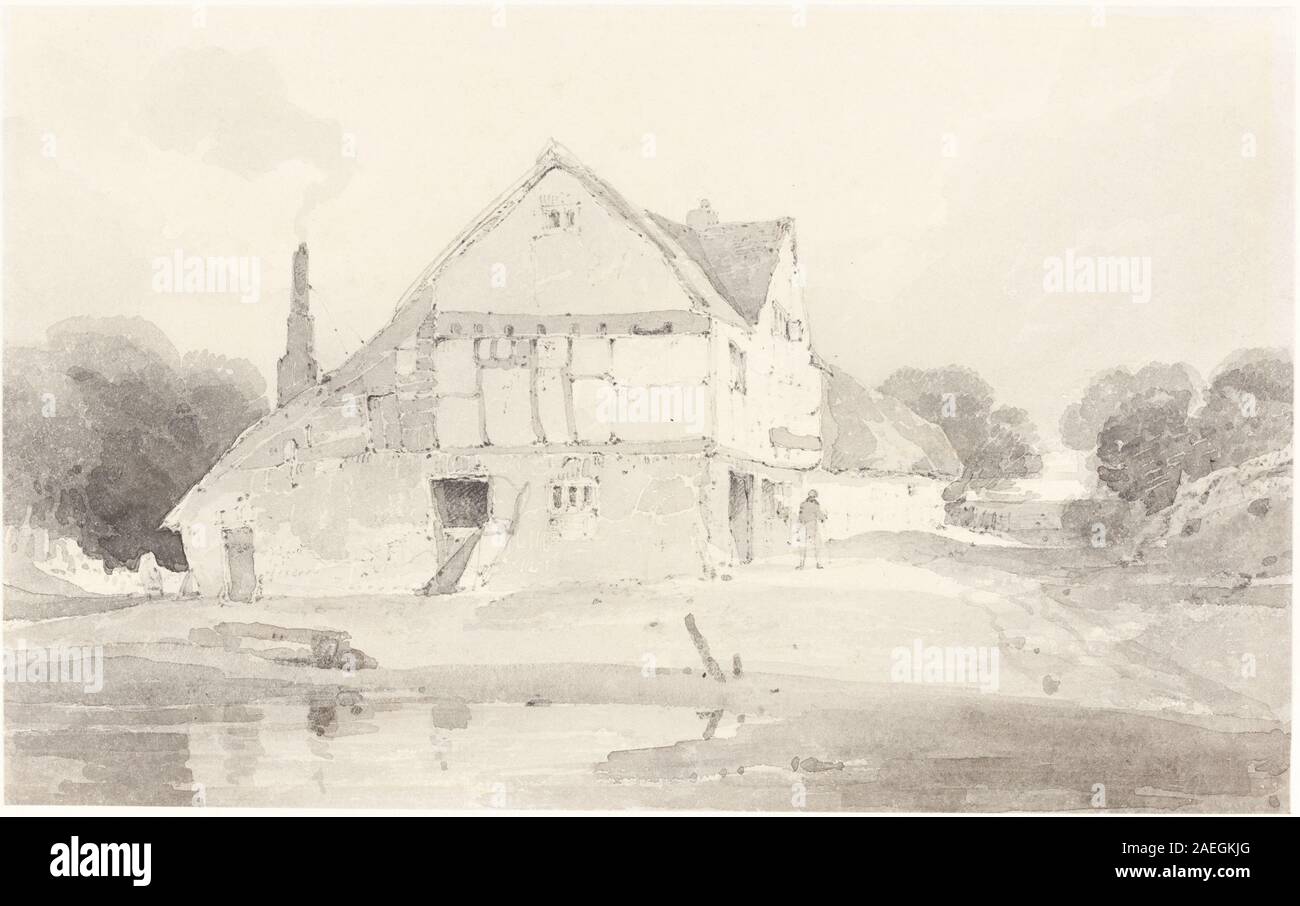 John Sell Cotman, ein Ferienhaus in Dorking Surrey, c 1800-1801 ein Cottage in Dorking Surrey; c. 1800/1801 Stockfoto