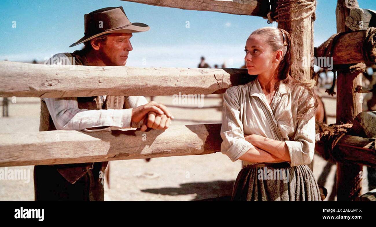 Die UNFORGIVEN 1960 United Artists Film mit Audrey Hepburn und Burt Lancaster Stockfoto