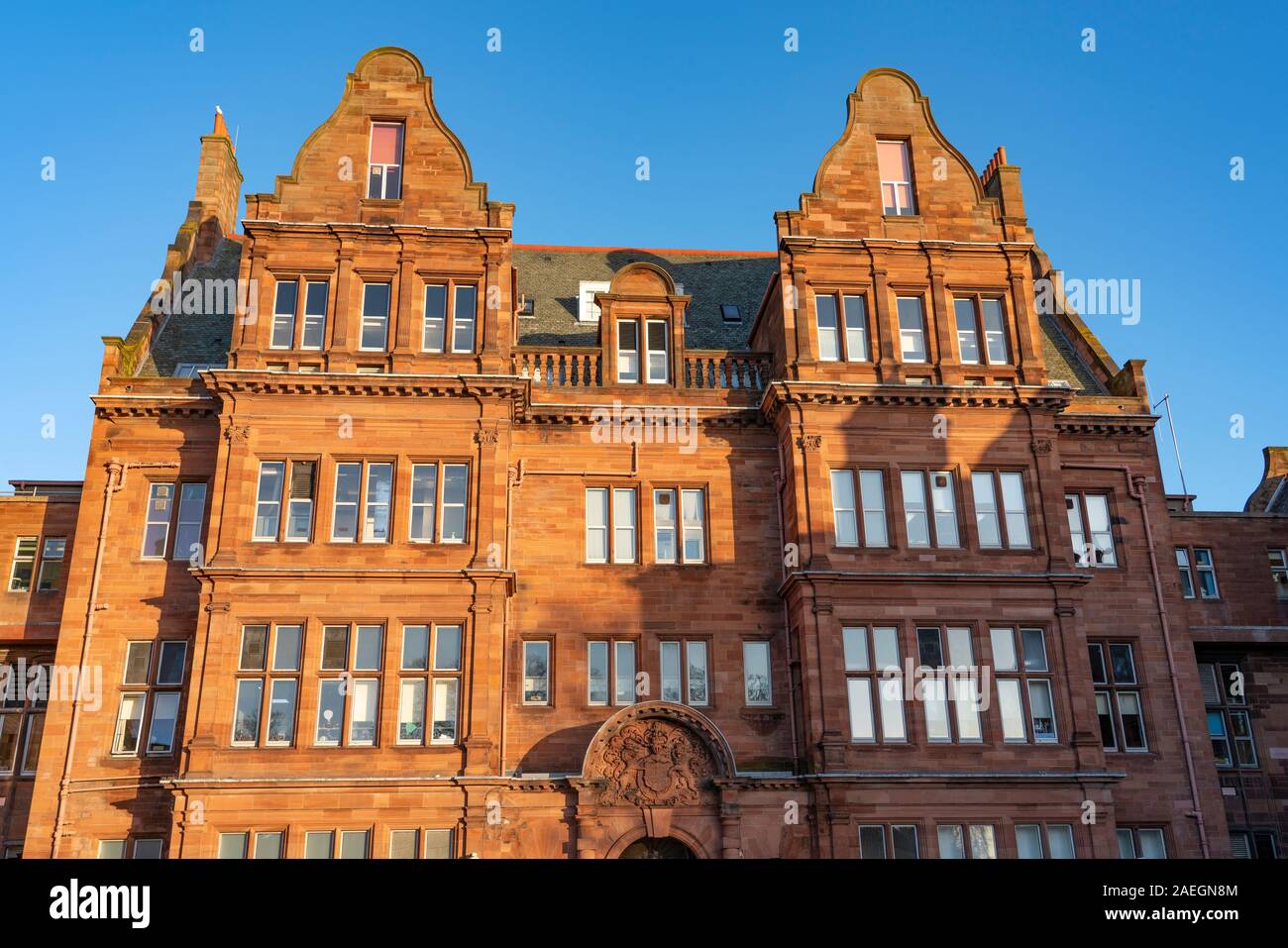 Die Außenseite des Royal Hospital für kranke Kinder in Edinburgh, Schottland, Großbritannien Stockfoto