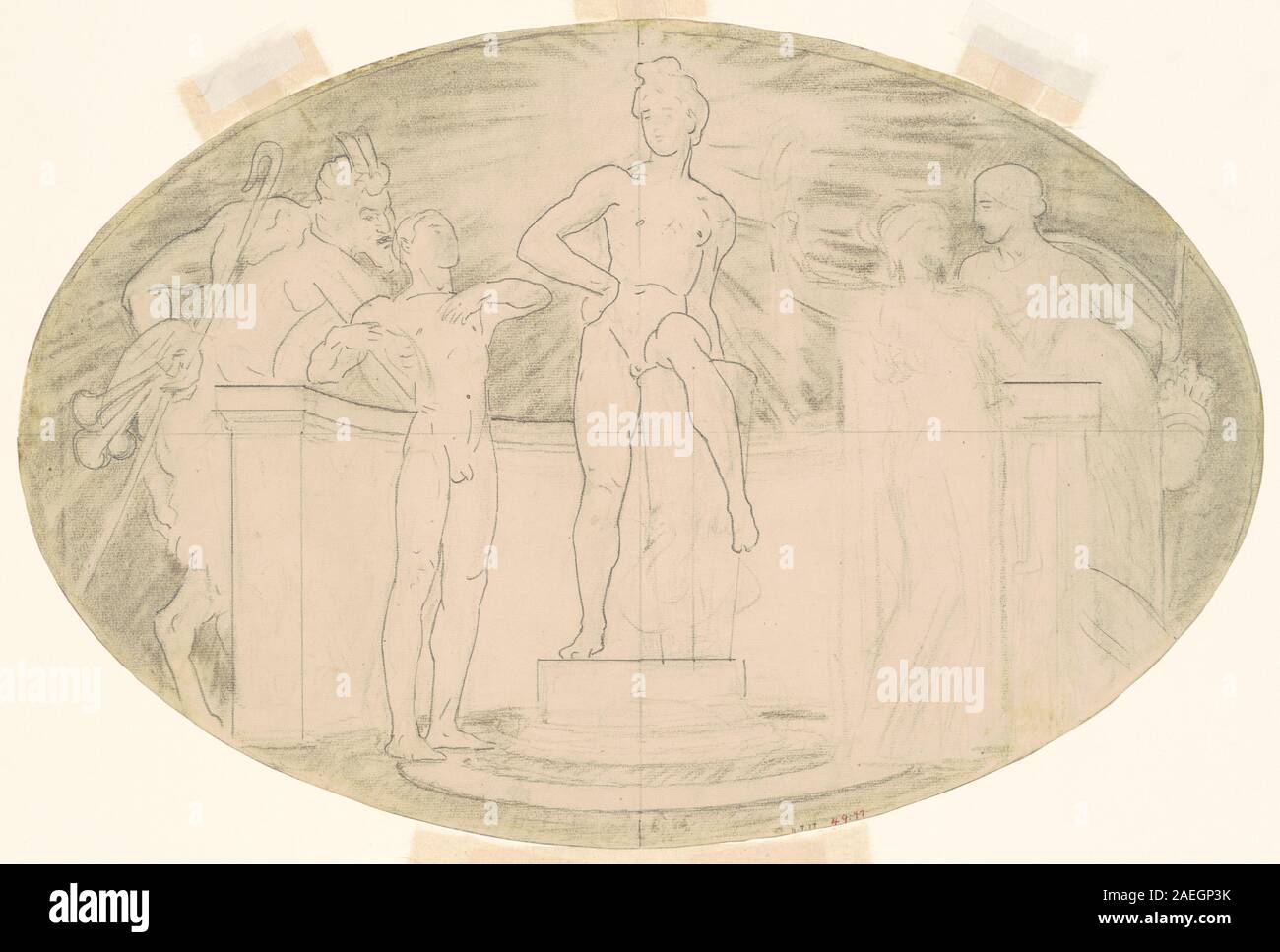 John Singer Sargent, Studie für klassische und romantische Kunst, c Studie 1921 für klassische und romantische Kunst; c. 1921 Stockfoto