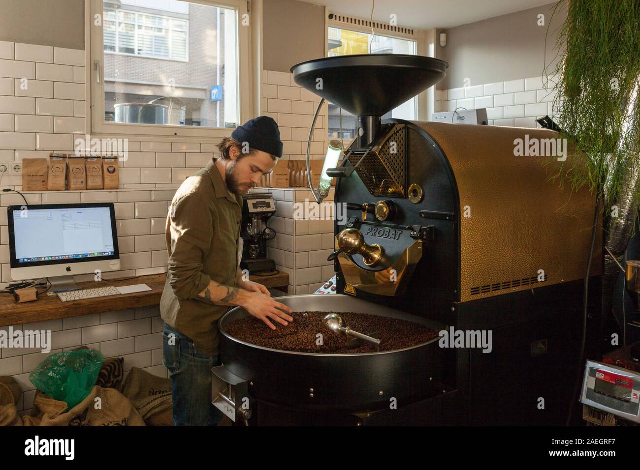 Los 61 Kaffeebar, Amsterdam Stockfoto