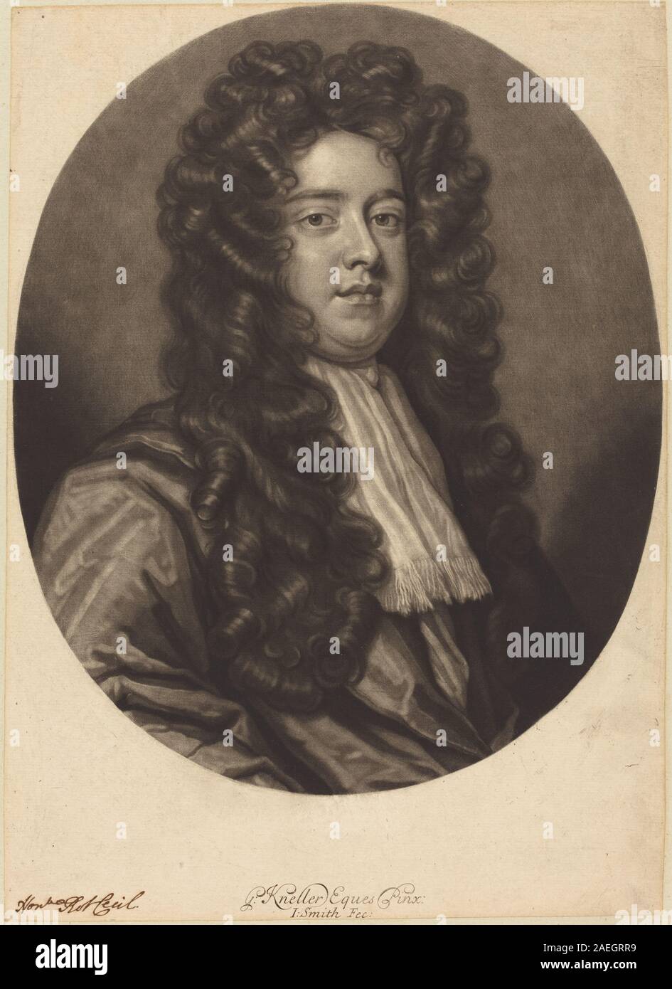 John Smith nach Sir Godfrey Kneller, Robert Cecil, 1697 Robert Cecil; 1697 Datum Stockfoto