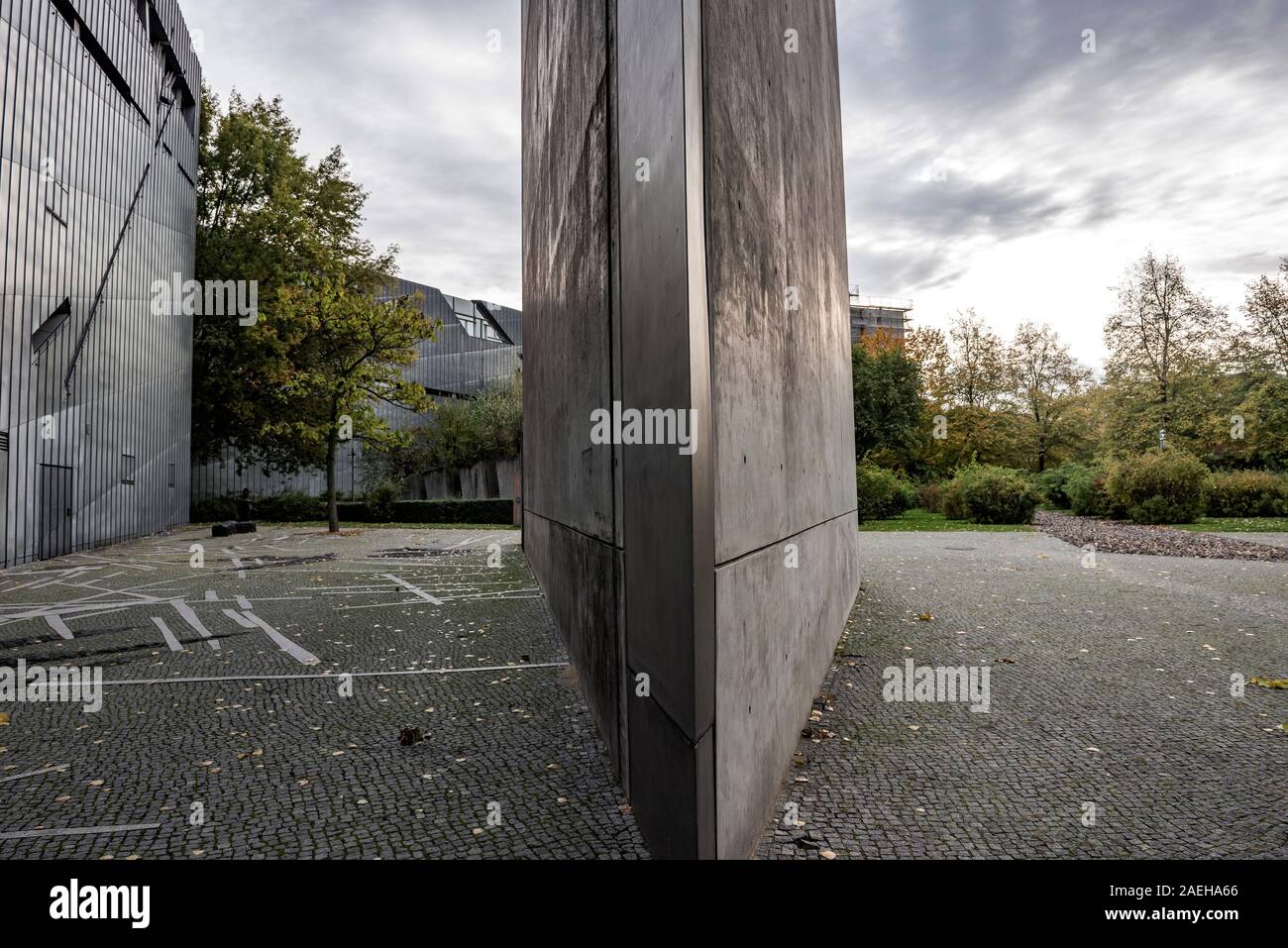 Die Daniel Libeskind Anhang des Jüdischen Museums in Berlin, Deutschland Stockfoto