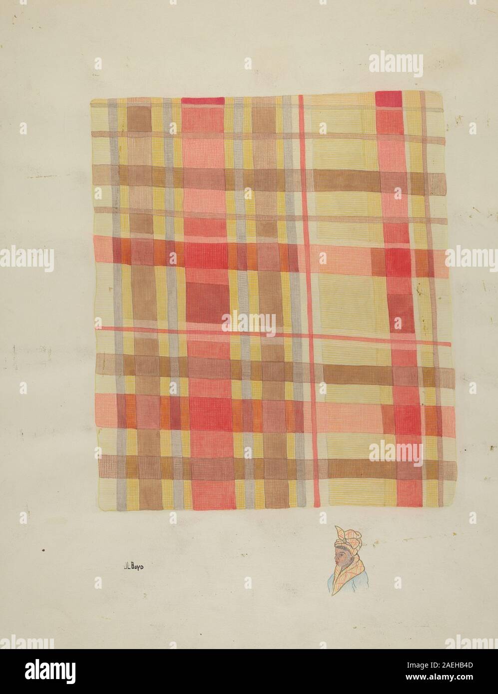 Joseph L Boyd, Taschentuch, c 1937 Bandanna; c. 1937 Stockfoto