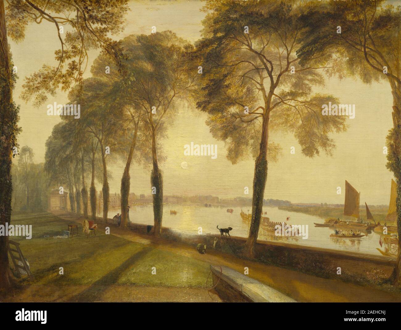 Joseph Mallord William Turner, Mortlake Terrasse, 1827 Mortlake; Terrasse; 1827 Datum Stockfoto