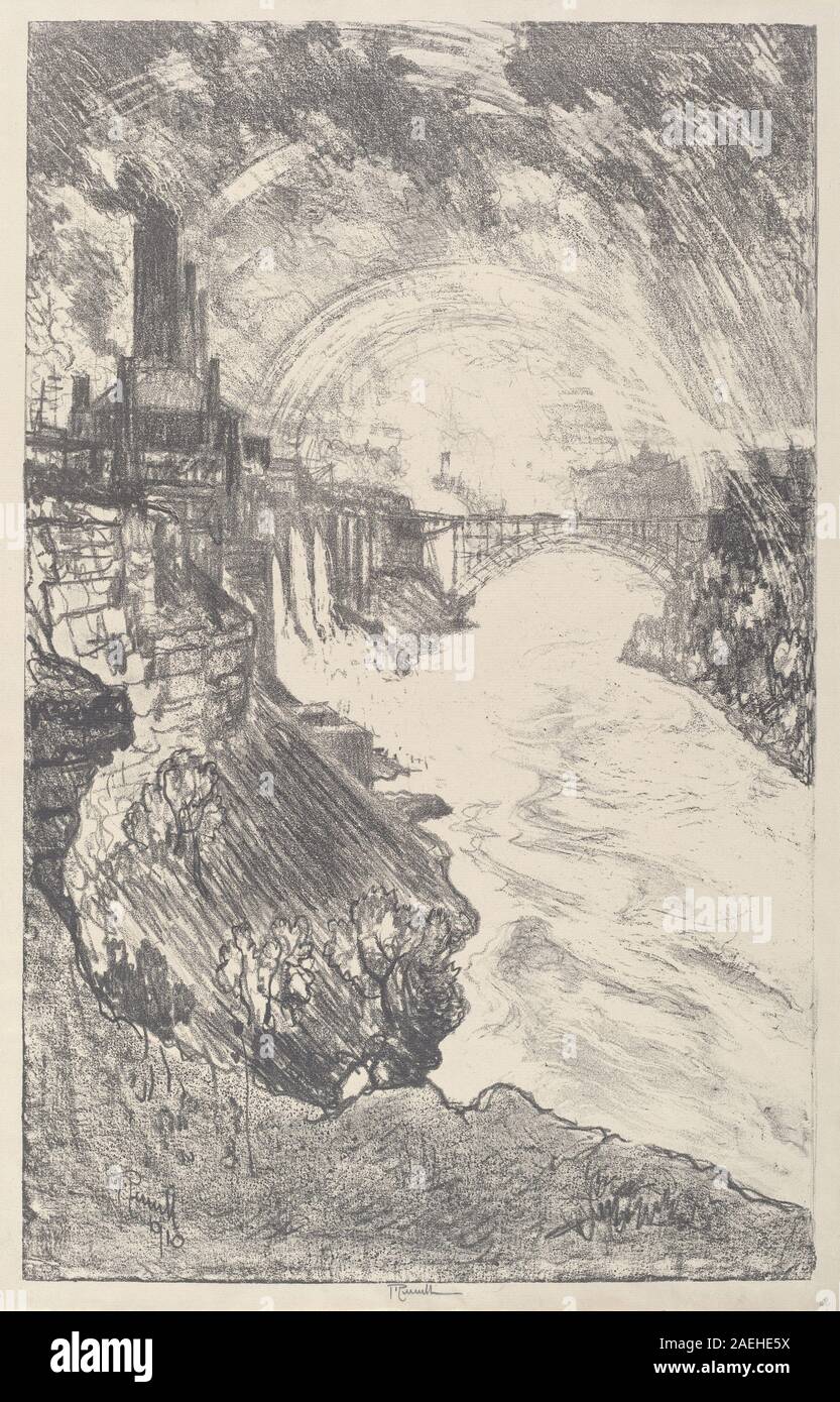 Joseph Pennell, 1910 Niagara Niagara Regenbogen, Regenbogen; 1910 Datum Stockfoto