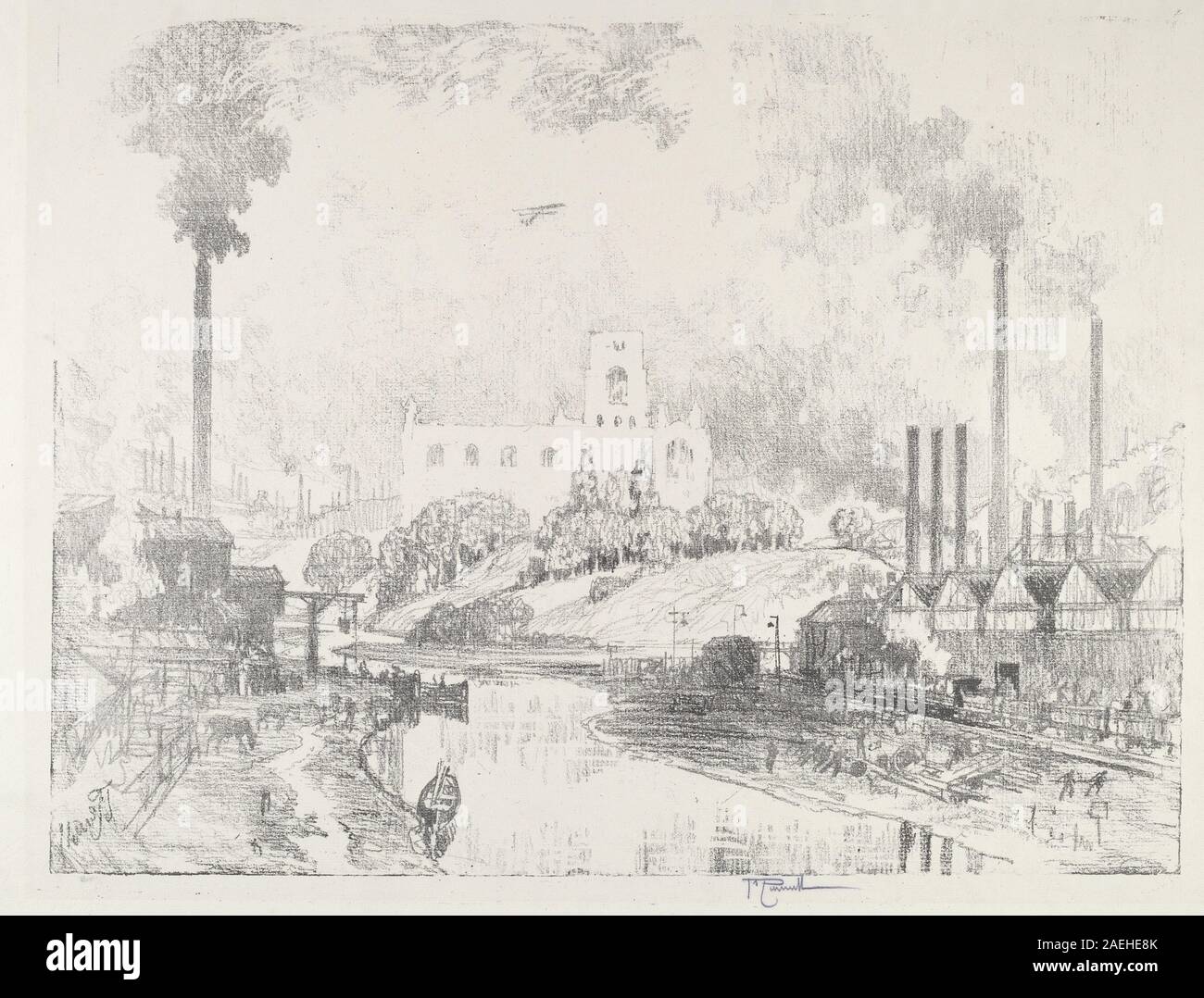 Joseph Pennell, Krieg und Frieden, Frieden und Krieg, 1916 1916 Datum Stockfoto