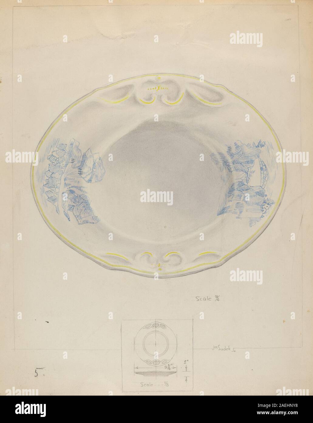 Josef Sudek, Platter, c 1937 Platter; c. 1937 Stockfoto