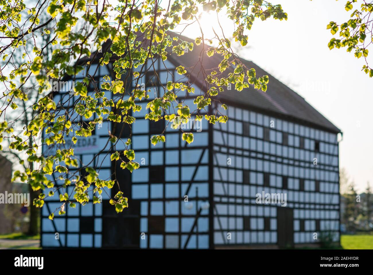 Alte Getreidespeicher im Stil des preußischen Wand. Goleniow in Polen Stockfoto