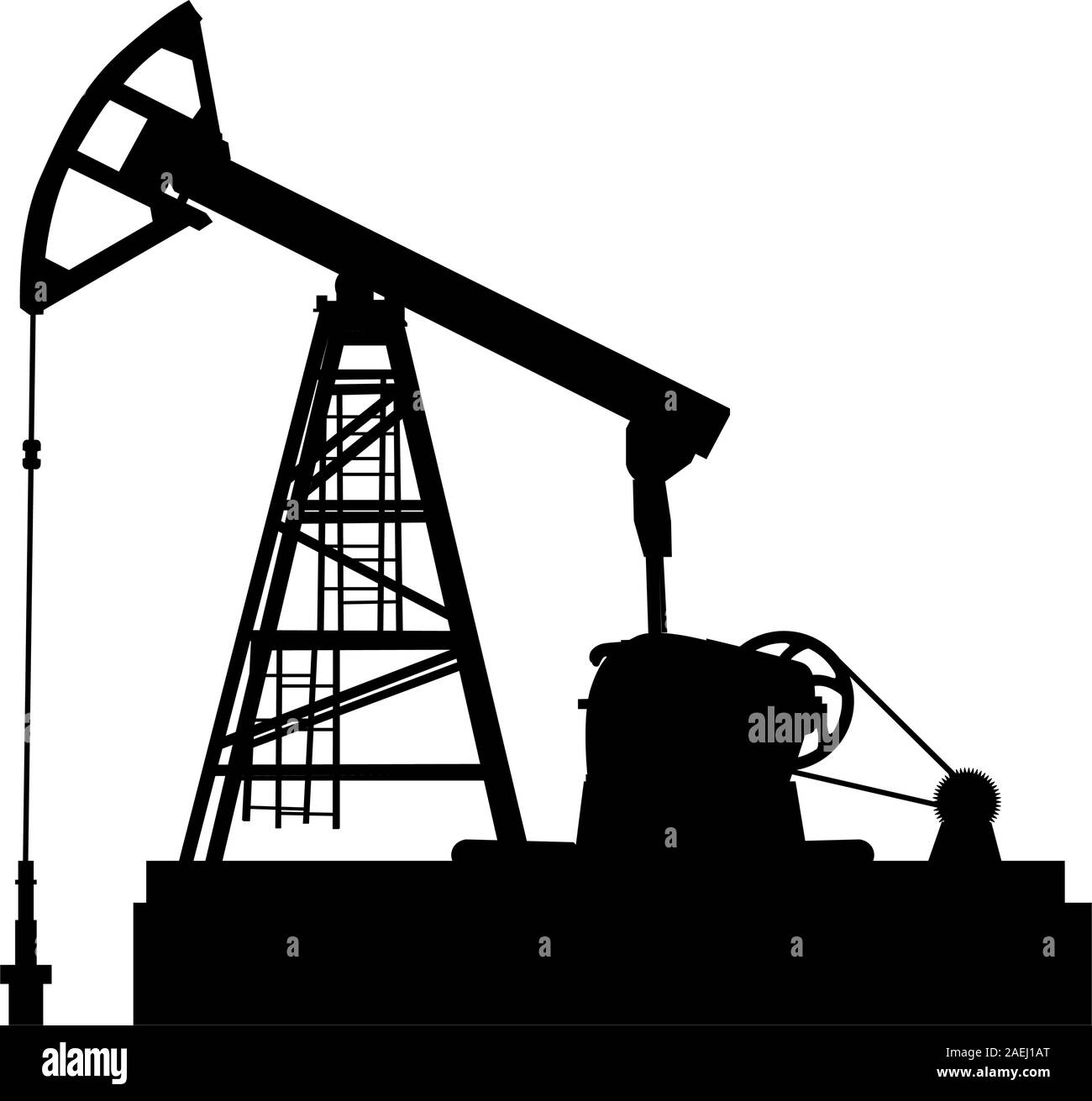 Pumpjack, Arbeitsöl-Pumpen Und Ölplattform, Öl-Pumpe,  Mineralölindustrieplakat Vektor Abbildung - Illustration von energie, rohr:  67152055