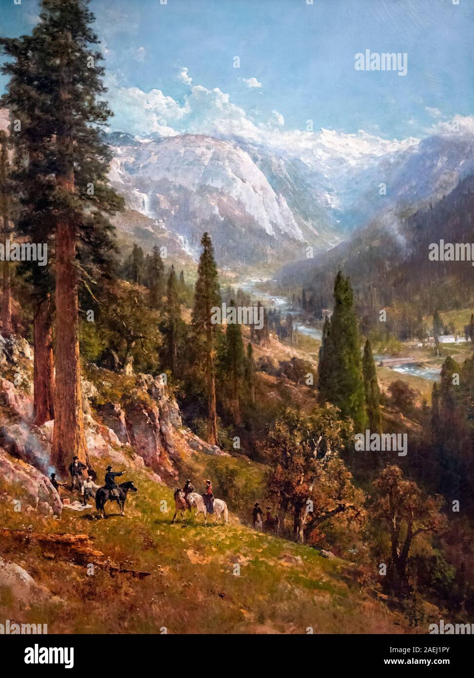 Berg Szene von Thomas Hill (1829-1908), Öl auf Leinwand, 1892 Stockfoto