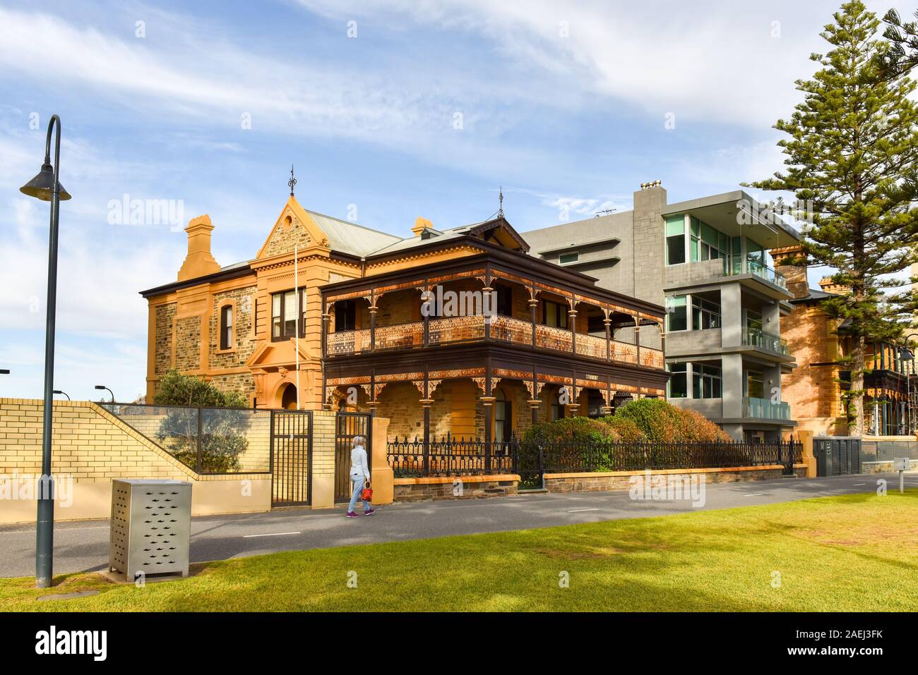Fußgänger Trail Glenelg, South Australia Stockfoto