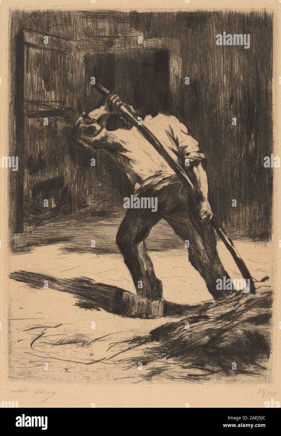 Lesser Ury, auf dem Boden der Scheune, 1923 auf dem Boden der Scheune; 1923 Datum Stockfoto