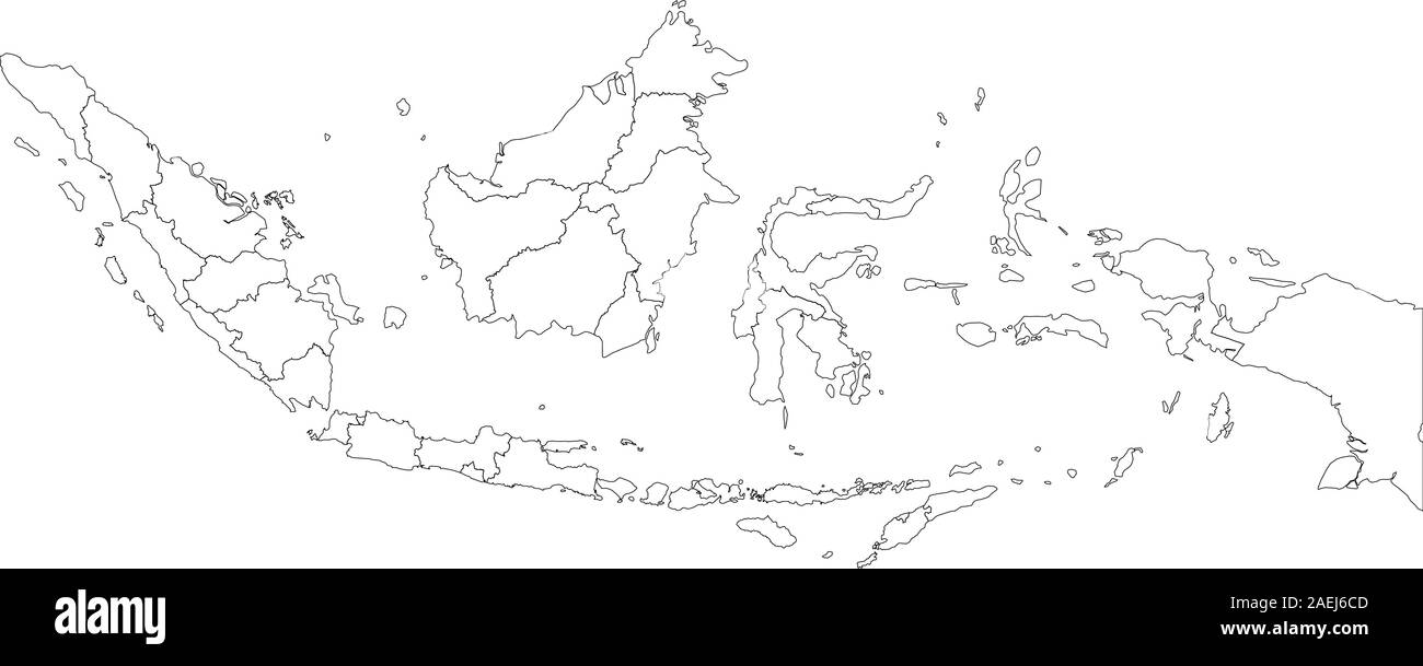 Indonesien Politische Übersichtskarte vector Hintergrund. Perfekt für Herkunft und Bildung. Stock Vektor