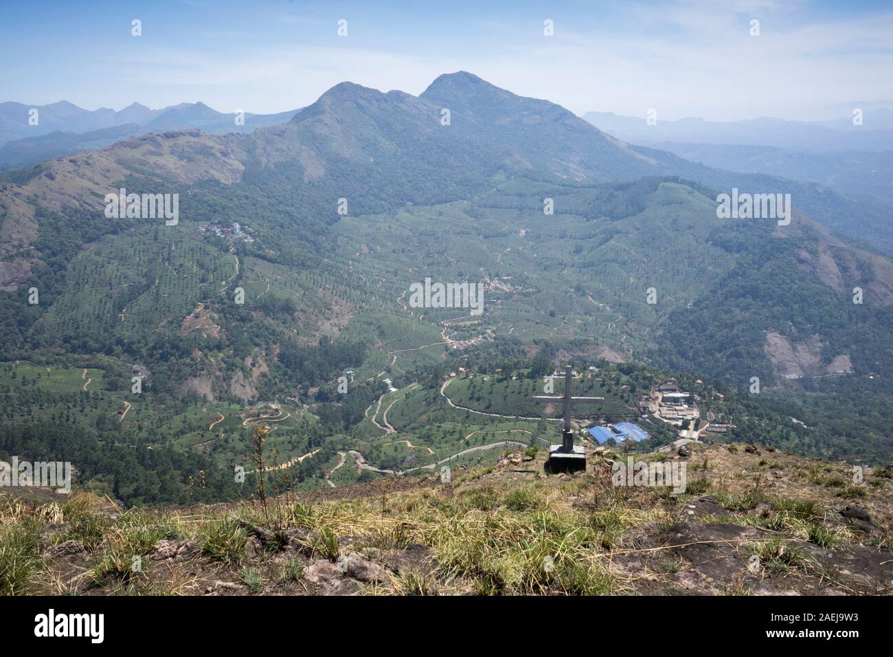 Kreuz, Munnar, Kerala, Indien Stockfoto