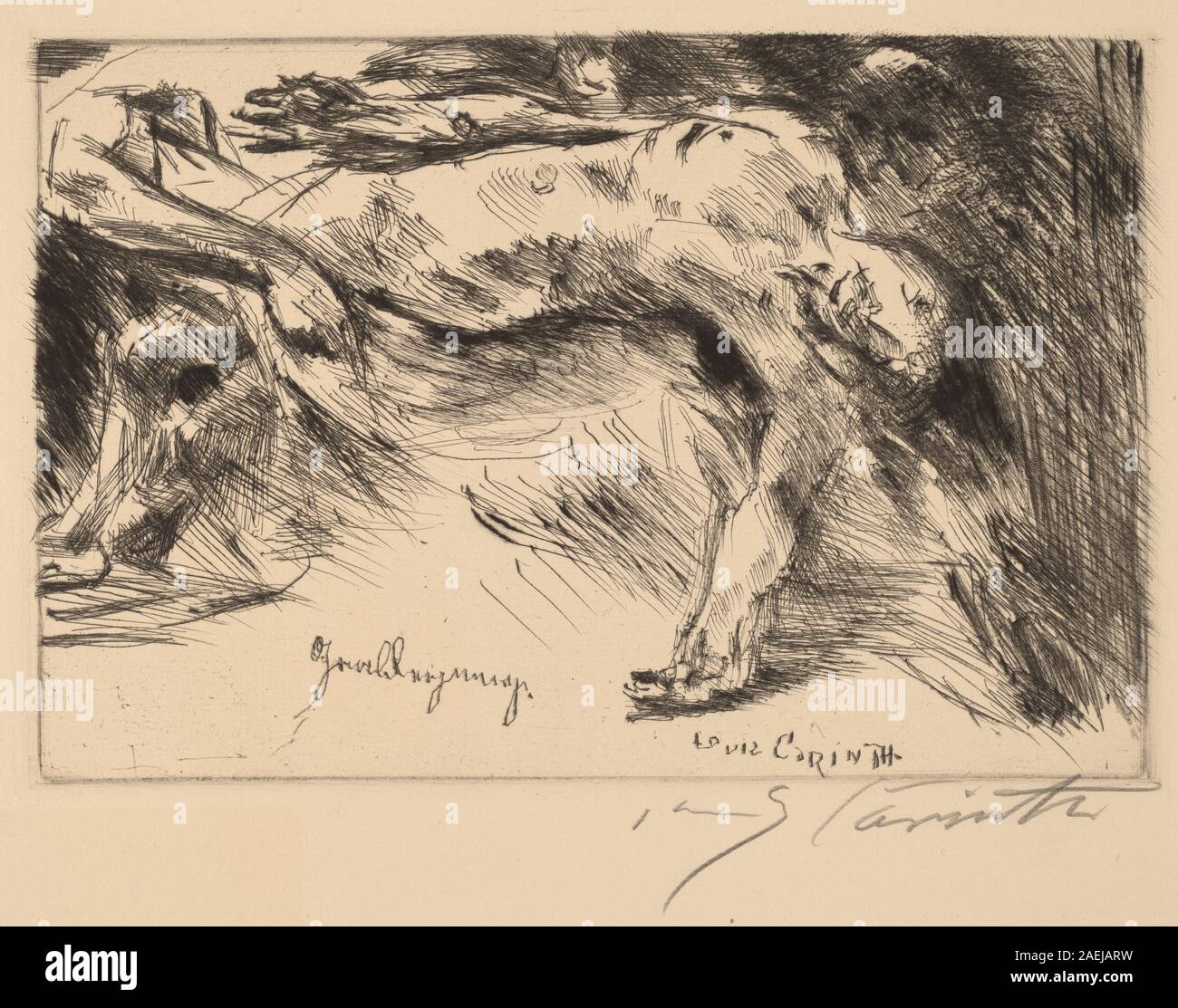 Lovis Corinth, Grablegung, 1921-1922 Grablegung; zwischen 1921 und 1922 Datum Stockfoto