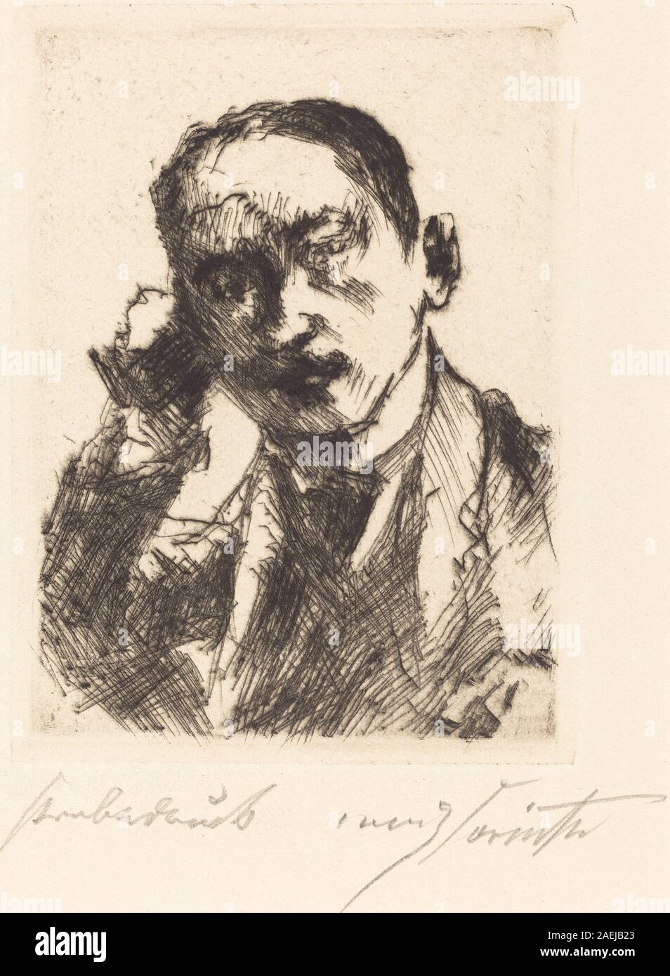 Lovis Corinth, Karl Schwarz (Bildnis KS), 1920 Karl Schwarz (Bildnis K.S.); 1920 Datum Stockfoto