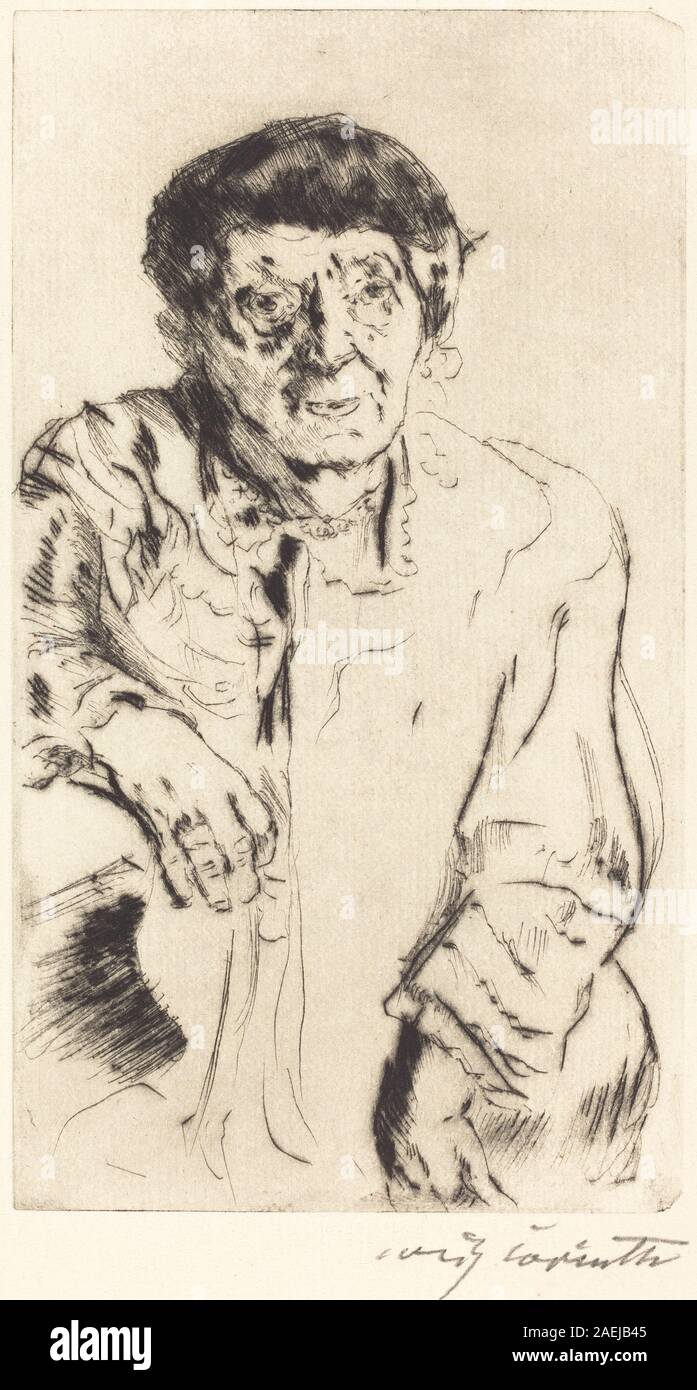 Lovis Corinth, Schwiegermutter (Schwiegermutter), 1916 Schwiegermutter (Schwiegermutter); 1916 Datum Stockfoto