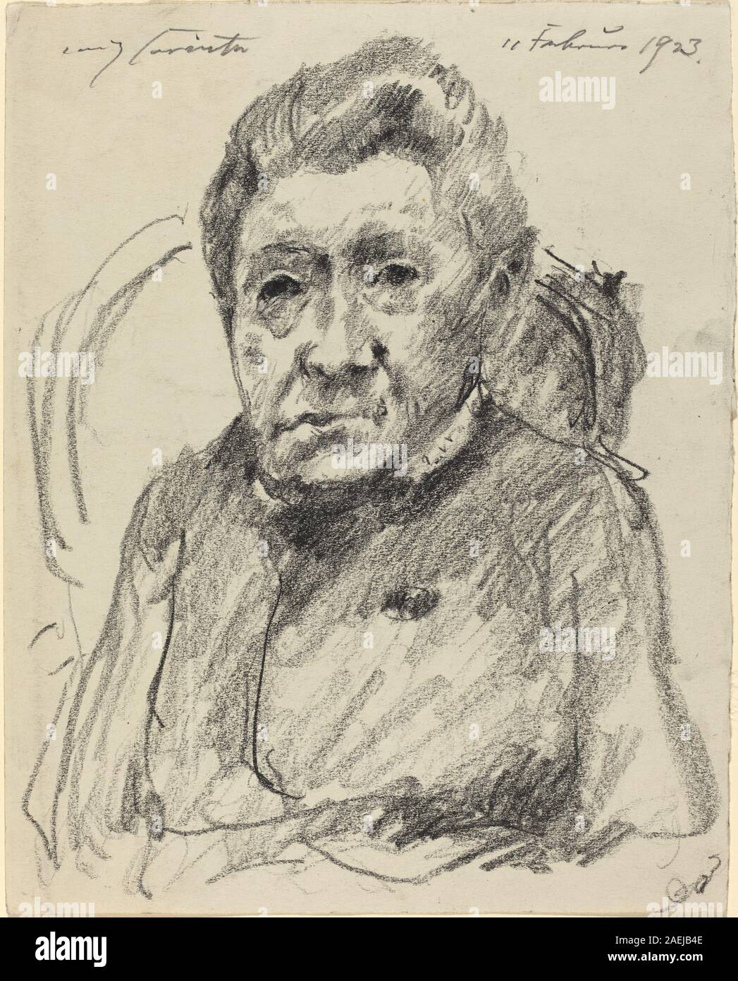 Lovis Corinth, Frau Hedwig Berend, 1923 Frau Hedwig Berend; 1923 Datum Stockfoto