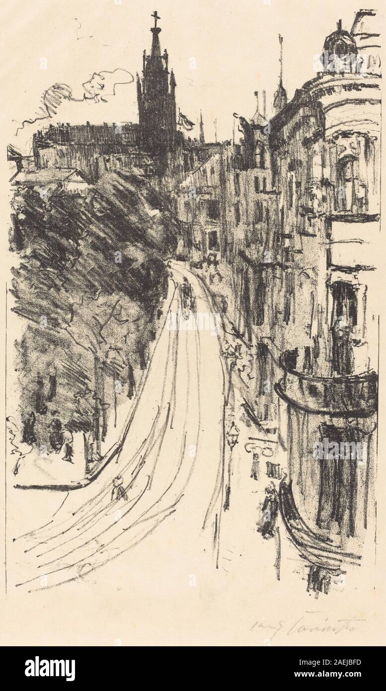 Lovis Corinth, Straße in Königsberg (Straße in Königsberg), 1918 Straße in Königsberg (Straße in Königsberg); 1918 Datum Stockfoto