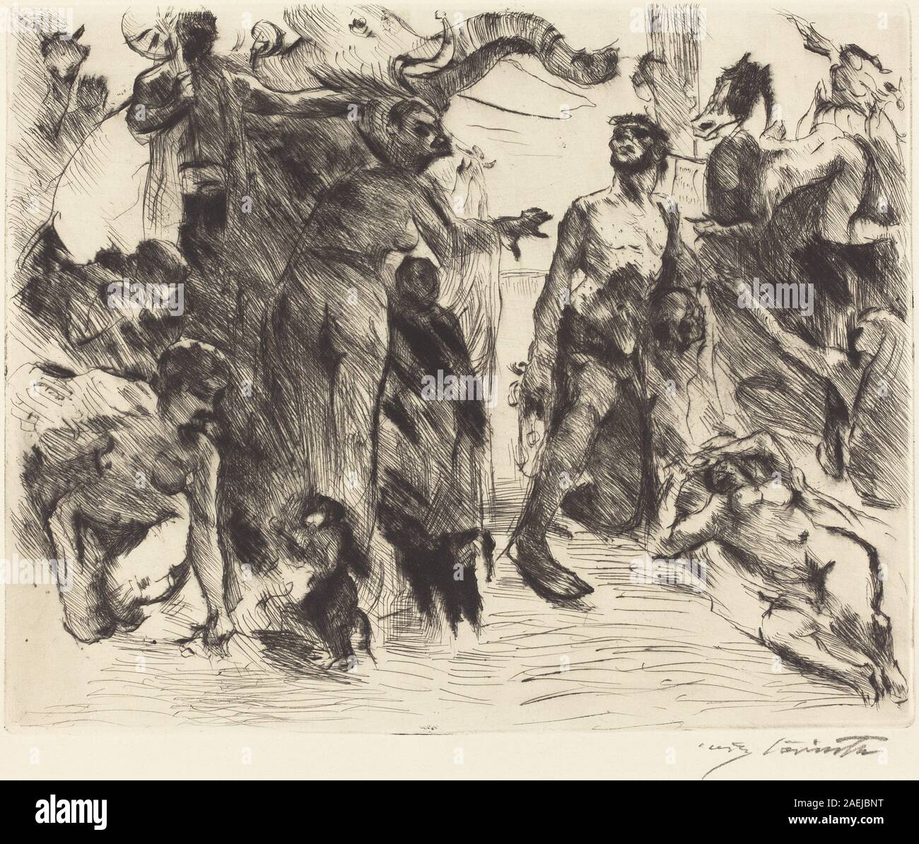 Lovis Corinth, die Versuchung des Heiligen Antonius (Die Versuchung des Heiligen Antonius), 1919 Die Versuchung des Heiligen Antonius (Die Versuchung des Heiligen Antonius); 1919 Datum Stockfoto