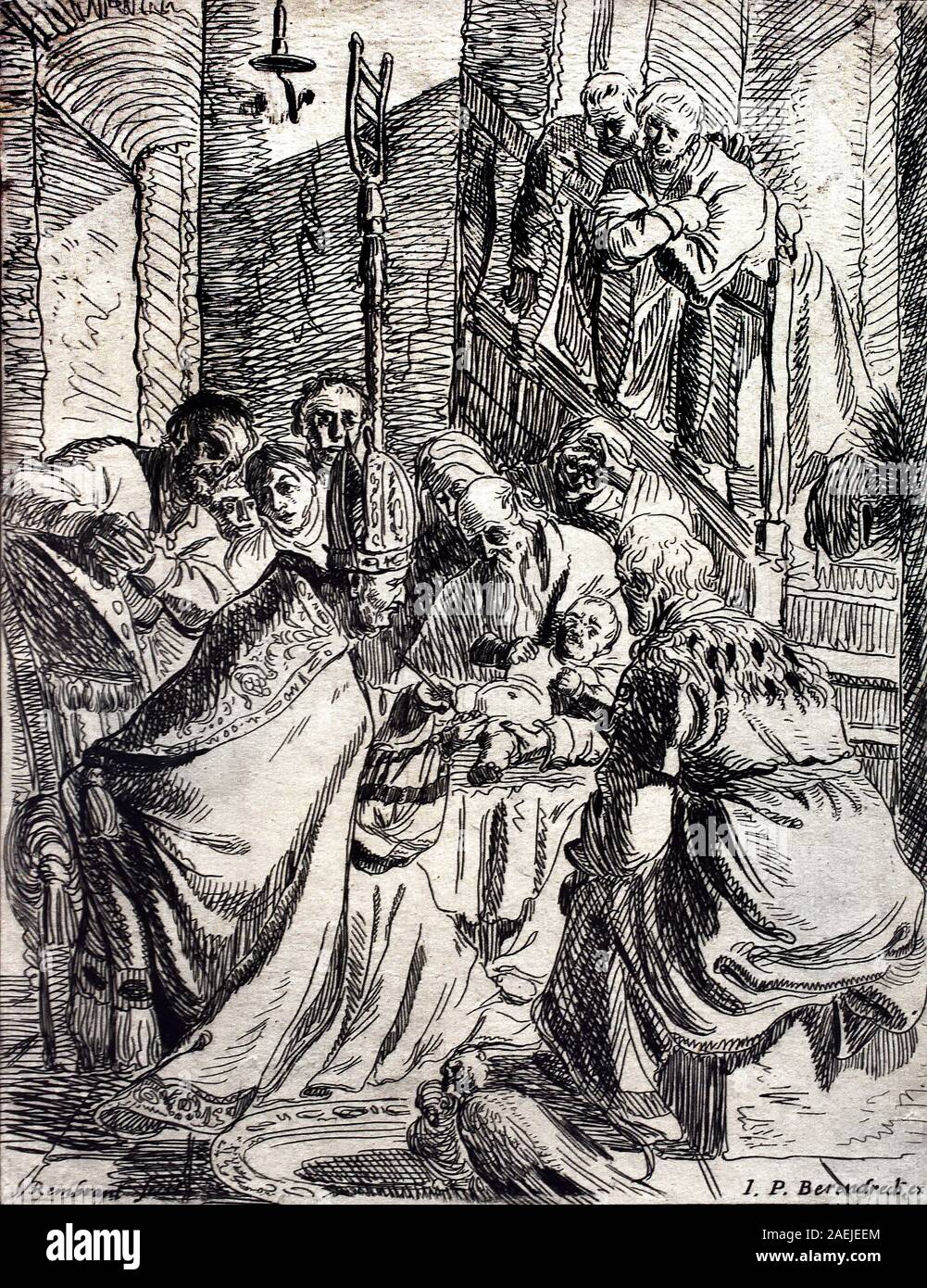 Die Beschneidung Christi 1626 Rembrandt Harmenszoon van Rijn 1606 - 1669 Niederländische, die Niederlande, Holland, Stockfoto