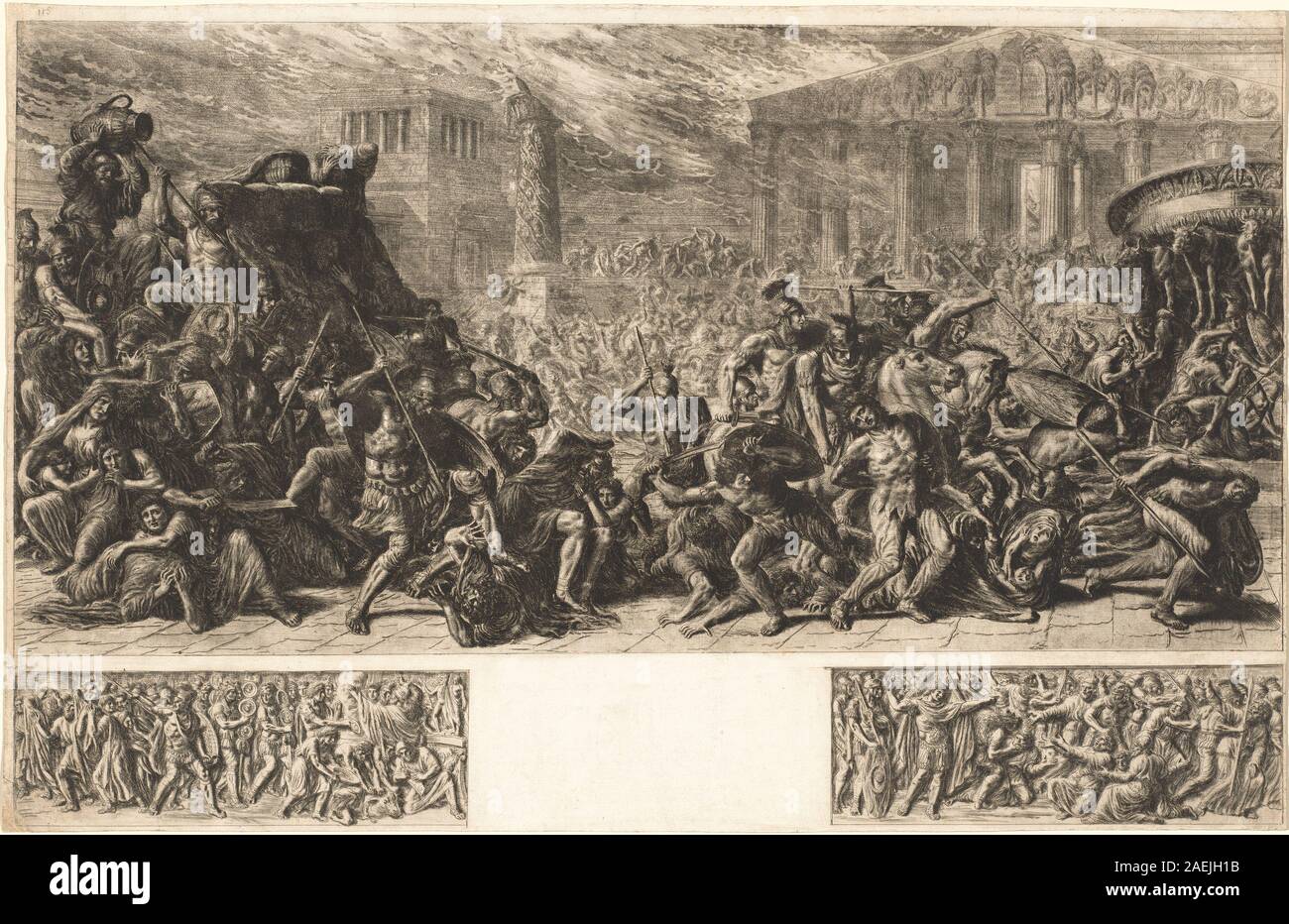 Luigi Ademollo, die Plünderung des Tempels in Jerusalem, c 1838 Die Plünderung des Tempels zu Jerusalem; circa 1838 Datum Stockfoto