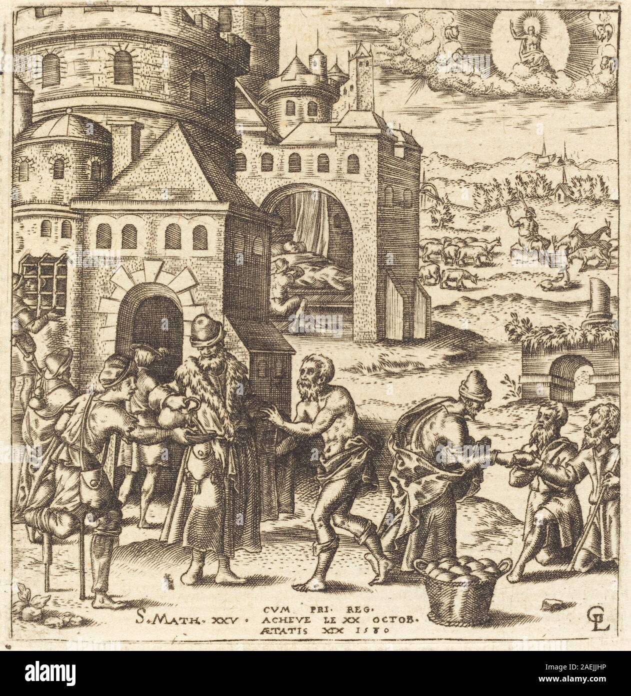 Léonard Gaultier, Lehren über das Kommen des Urteils, 1580 Lehren über das Kommen des Urteils; 1580 Datum Stockfoto