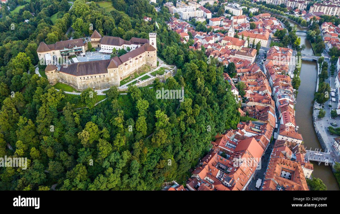 Burg von Ljubljana, Ljubljana, Slowenien Stockfoto