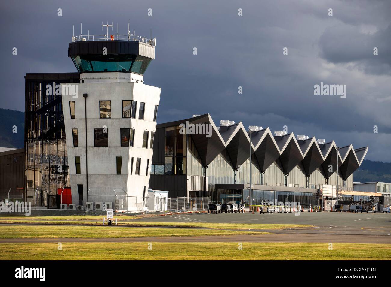 Bild von Tim Manschette - 9. Dezember 2019 - Flughafen Nelson, Neuseeland Stockfoto